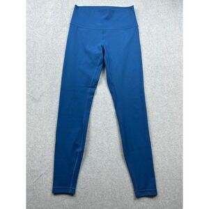 Lululemon Wunder Under High Rise Leggings Blue Size 8 Full Length Yoga Pants